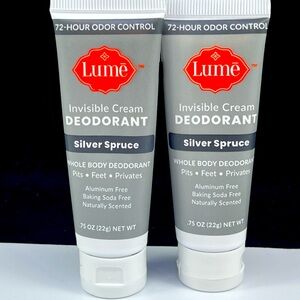 2X Cream Deodorant Tube .75oz Travel Silver Spruce RARE ORIGINAL FORMULA